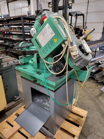 14" Pedrazzoli Super Brown #350/60MP, manual circular cold saw, pneumatic vise - Image 6