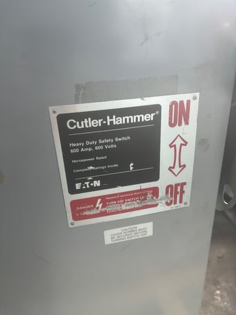 600 Amp. Eaton, DH336URK, non-fusible, Nema 3R Outdoor, 600 Volts - Image 2
