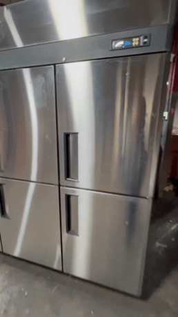 TurboAir #M3R72-6-N M3 Series, 78" solid half door reach in refrigerator, 65.6 cu.ft., 6 doors, Silver - Image 2