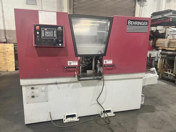 11.8" x 10.2" Behringer #HBE-261A, dual post automatic bandsaw, 2018 - Image 1