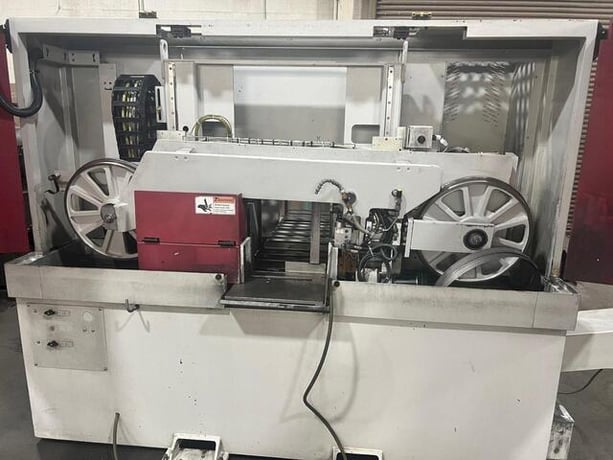 11.8" x 10.2" Behringer #HBE-261A, dual post automatic bandsaw, 2018 - Image 5