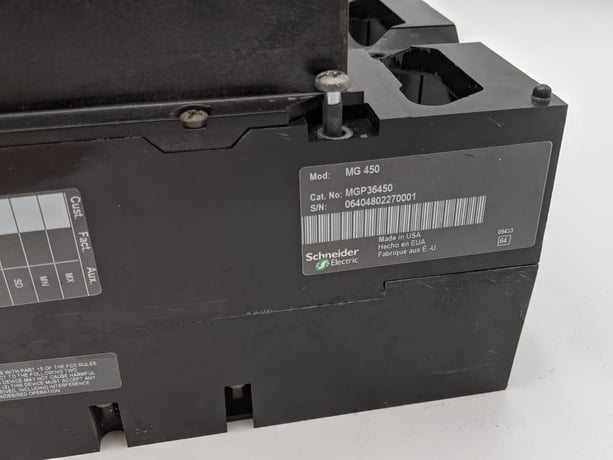 450 Amps, Square D, MGP36450, Bolt-On Circuit Breaker, 600 Volts 3P 3 phase - Image 8