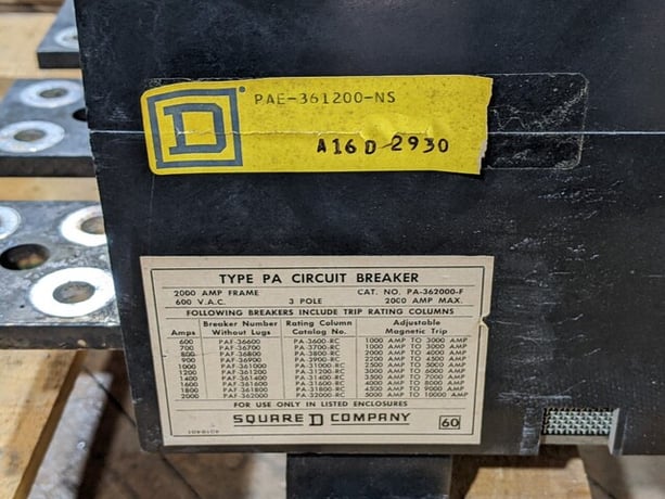 1200 Amps, Square D, PAE361200NS, circuit breaker, 600 Volts, 3-poles - Image 8