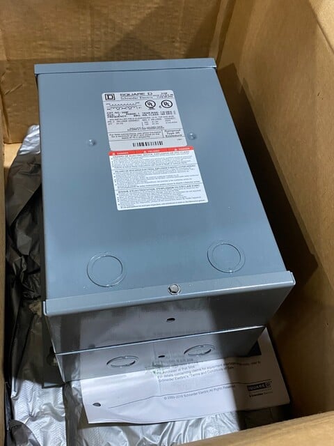 3 KVA 277 Primary, 120/240 Secondary, Square D #3S8F, 10 amps., 1-phase, NEMA 3R - Image 4