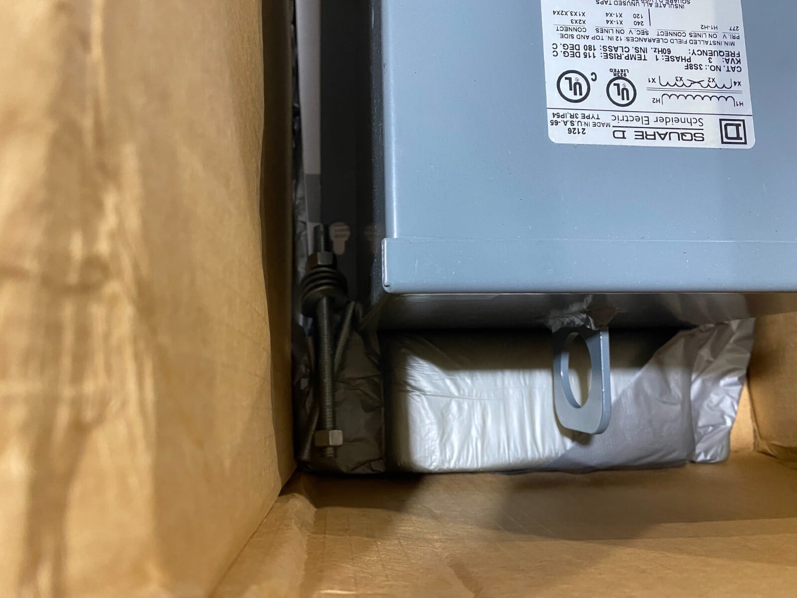 3 KVA 277 Primary, 120/240 Secondary, Square D #3S8F, 10 amps., 1-phase, NEMA 3R - Image 8