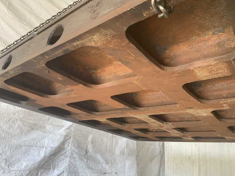 120" x 96" x 10" Portage layout table, 3/8" x 1/4" layout grooves, 10" groove centers - Image 7