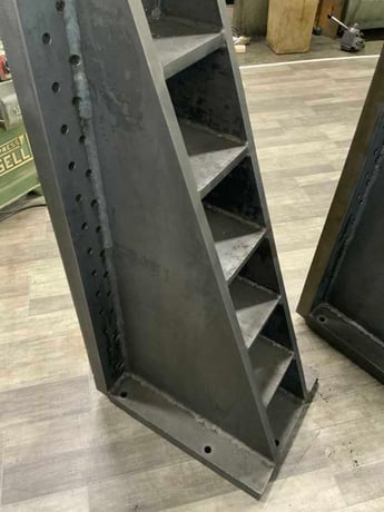 18" x 60" x 24" Drilled & tapped angle plates, steel welded plate construction, 1 set - Image 6