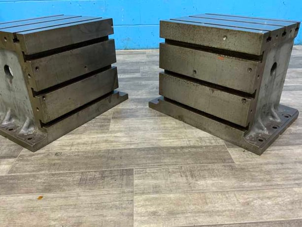 14" x 25" x 12" Herbert DeVleig, T-slotted angle plate - Image 5