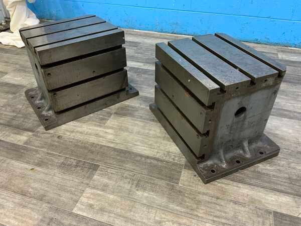 14" x 25" x 12" Herbert DeVleig, T-slotted angle plate - Image 10