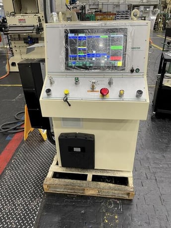 180 Ton, Minster #P2H-160-74x33-FW, straight side double crank press, 3.9" stroke, 17.7" Shut Height, 5.9" - Image 5