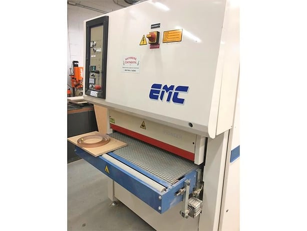 37" electromagnetic chuck #Pioneer-2RK, 2-head wide belt sander, 15 HP, 2004 - Image 1
