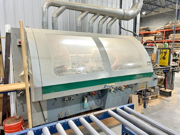 Silver #SF-6023AH, feed through moulder, 6-head, 9-1/16" x 6" capacity, 18-82 FPM, 2004 - Image 1