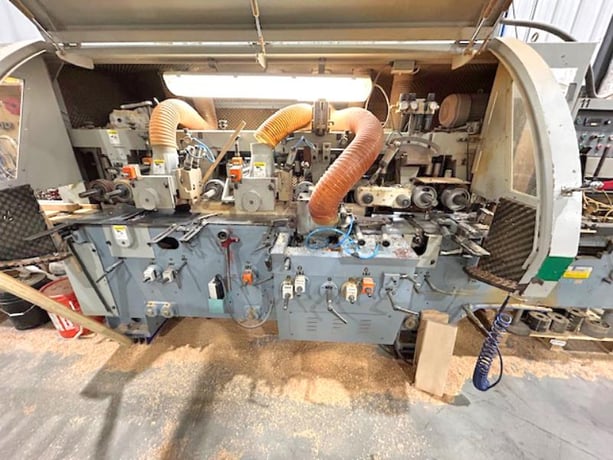 Silver #SF-6023AH, feed through moulder, 6-head, 9-1/16" x 6" capacity, 18-82 FPM, 2004 - Image 3