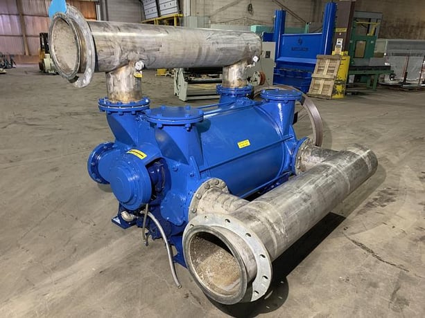 6000 CFM, NES #2BE-42-2BE-426-2BY3-3, single stage vacuum pump, 250 HP, side belt driven - Image 5