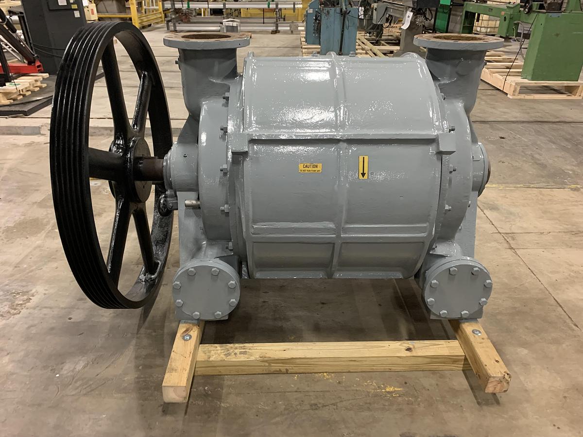 2000 CFM, Nash #CL-3001, liquid ring single stage vacuum pump, 200 HP, side belt driven - Image 3