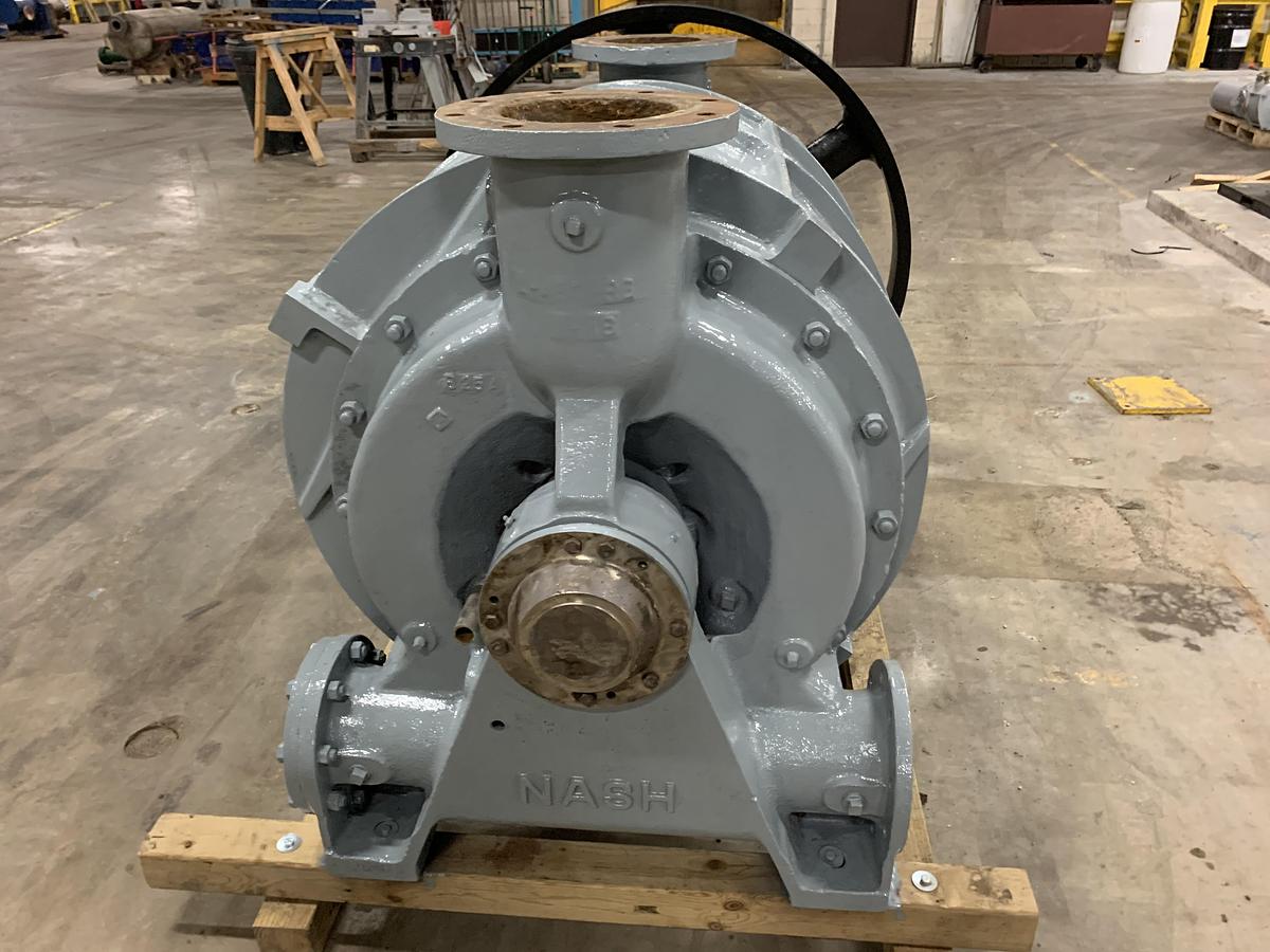 2000 CFM, Nash #CL-3001, liquid ring single stage vacuum pump, 200 HP, side belt driven - Image 7