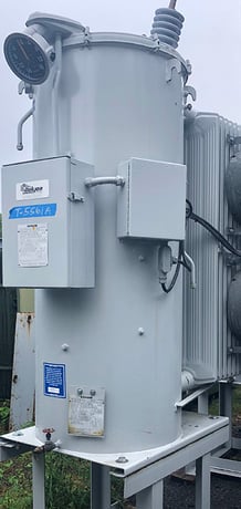 416/509 KVA, 7620 V, SIEMENS, OUTDOOR, OIL, TYPE JFR, 5/8 STEP, 95 KV BIL - Image 2