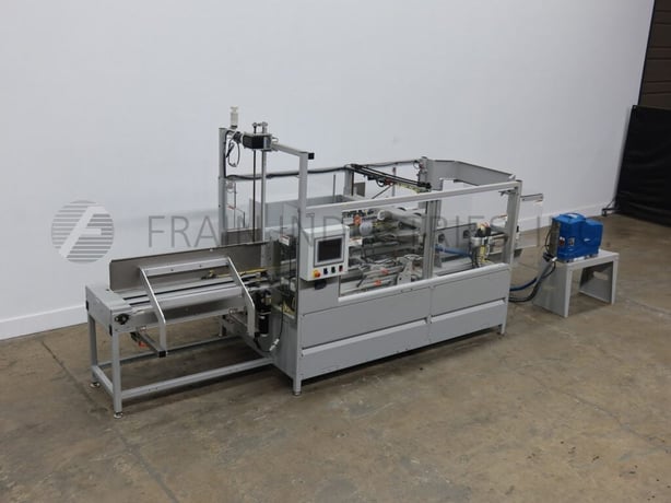 Pearson #CE35, automatic, case erector & hot melt glue bottom sealer, 10-35 cases per minute - Image 1