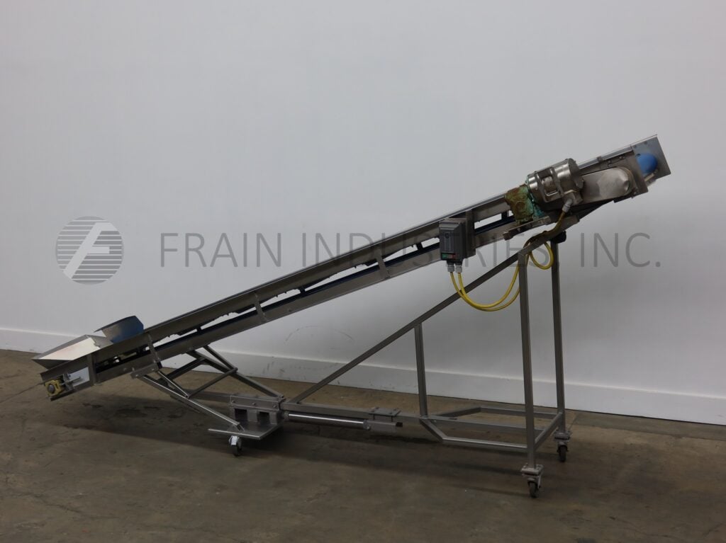 20" wide x 14.4' long, CMI Equipment & Engineering Co. #M1-3.9, inclined belt conveyor - Image 5