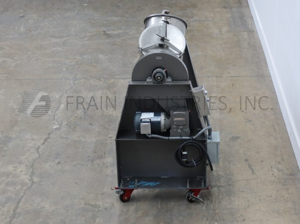 2 cu.ft. Patterson, 316 Stainless Steel twin shell mixer, bolt down covers, butterfly valve discharge - Image 3