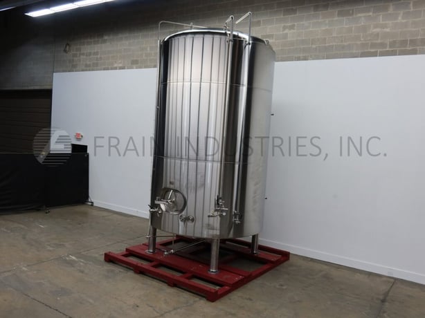 5000 gallon JVNW Inc., 304 Stainless Steel jacketed & insulated tank, 98" dia. x 154" straight wall, dish - Image 1