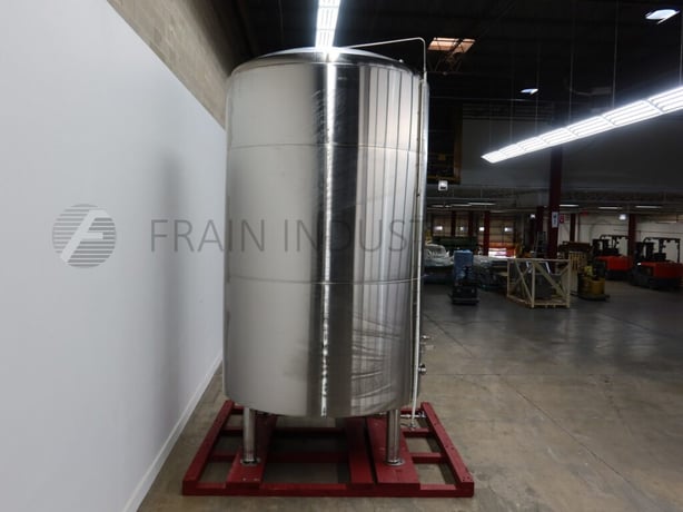 5000 gallon JVNW Inc., 304 Stainless Steel jacketed & insulated tank, 98" dia. x 154" straight wall, dish - Image 4