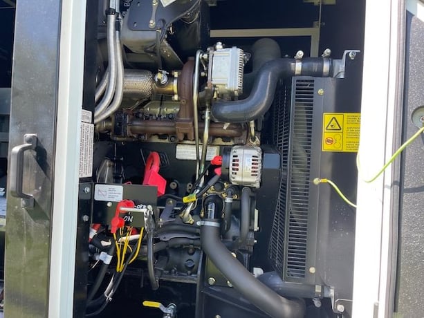 62 KW JCB #G70RS, diesel trailer mounted, Tier 4F, sound attenuated enclosure, 120/240/208/277/480 Volts, 586 - Image 3