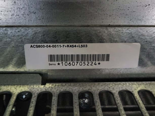 2 HP ABB, ACS800-04-0011-7+K454+L503, AC Drive (VFD), 600 Volts, S/N 1060705224 - Image 5