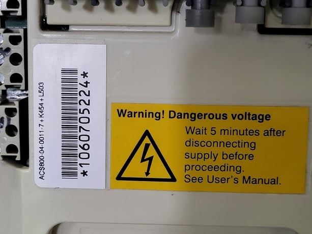 2 HP ABB, ACS800-04-0011-7+K454+L503, AC Drive (VFD), 600 Volts, S/N 1060705224 - Image 6