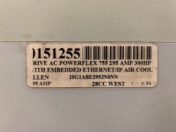 300 HP Allen-Bradley, 20G1ABE295JN0NN, PowerFlex 755 Variable Frequency Drive (VFD), 600 Volts - Image 2