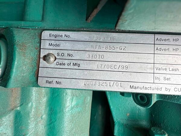 300 KW Cummins #DFCB, diesel generator set, 480 Volts, 2000 - Image 6