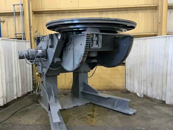 40000 lb. Ransome #400P, welding positioner, 84" dia table, 135&deg; table tilt, pendant controls, 7.5 HP, 1981 - Image 1