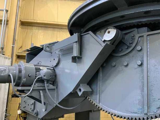 40000 lb. Ransome #400P, welding positioner, 84" dia table, 135&deg; table tilt, pendant controls, 7.5 HP, 1981 - Image 4