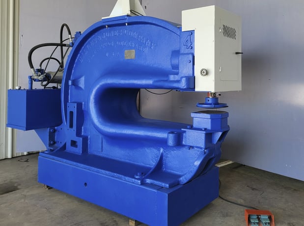 Hilles & Jones #4, C-frame press, 8" stroke, 60" throat, - Image 2