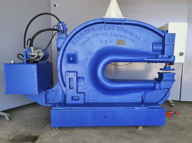 Hilles & Jones #4, C-frame press, 8" stroke, 60" throat, - Image 4