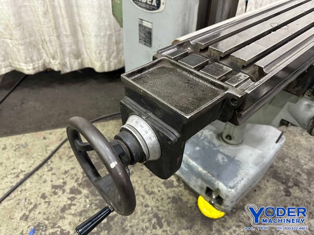 Lagun #847, vertical knee mill, 9" x47" table, 1.5 HP, index base, serial #21356 - Image 4