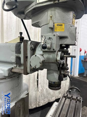 Lagun #847, vertical knee mill, 9" x47" table, 1.5 HP, index base, serial #21356 - Image 6