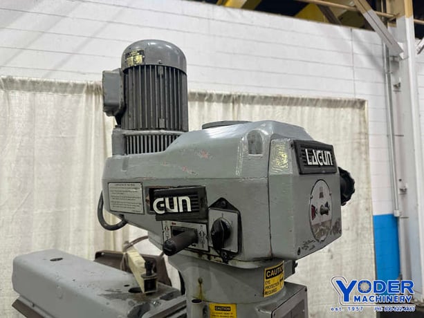 Lagun #847, vertical knee mill, 9" x47" table, 1.5 HP, index base, serial #21356 - Image 7