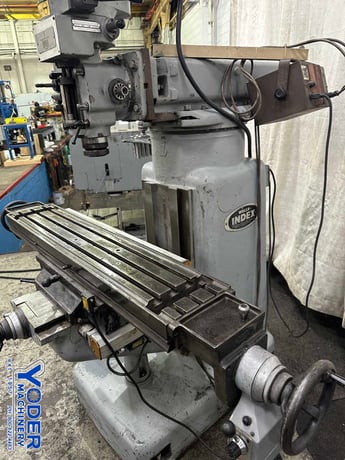 Lagun #847, vertical knee mill, 9" x47" table, 1.5 HP, index base, serial #21356 - Image 10