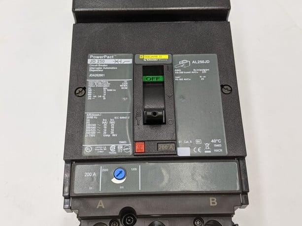 200 Amps, Square D, JDA262001, I-Line Circuit Breaker, 2 Pole, 1 phase, 600 Volts - Image 5
