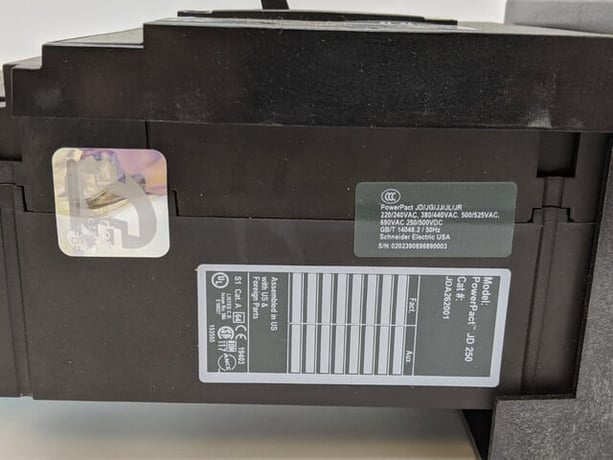 200 Amps, Square D, JDA262001, I-Line Circuit Breaker, 2 Pole, 1 phase, 600 Volts - Image 8