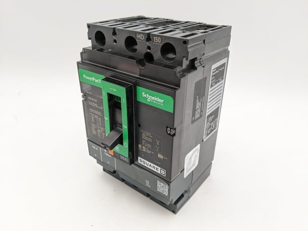 125 Amps, Square D, HDL36125, Feed-Thru Circuit Breaker, 3 Pole, 3 phase, 600 Volts - Image 1
