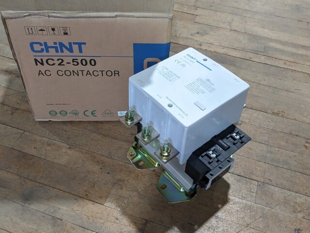 700 Amp. Chint, NC2-500, Contactor, 3 Pole, 350 HP, 120 V Coil, 600 V - Image 1