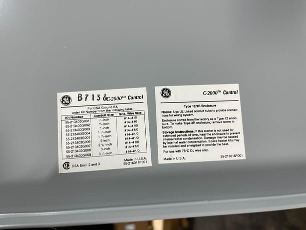 GE, CLXE2H, Accessory Enclosure Kit, for CL05-10 C-2000 Control Box, 22" x 21.2" 8", Type 12/3R, Metal - Image 2