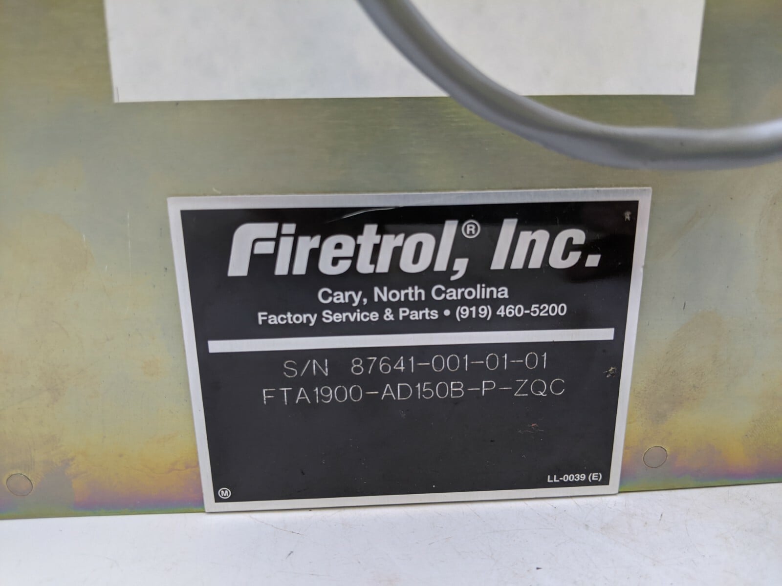 Firetrol #D3 ATA, Fire Jockey Pump Controller, FTA1900-AD150B-P-ZQC, Control Panel - Image 5