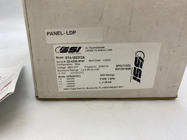 Surge Suppression Inc, ST4-1003Y2A, Surge Tracker Protector, 277/480 Volts, 4-Wire - Image 2