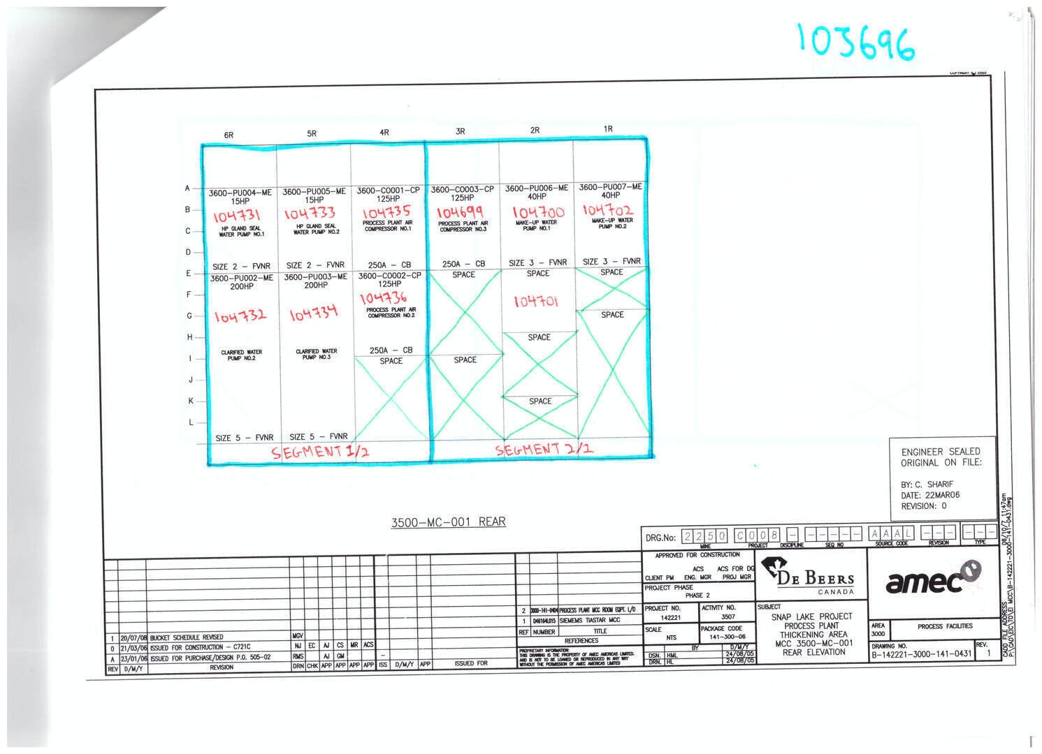 Siemens, Tiastar, Motor Control Center (MCC) Section, 2 segmented bucket - Image 3