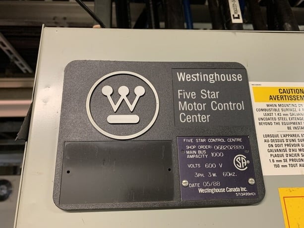 Westinghouse, five star double-sided mo, 26 Buckets, 1000 Amps, 600 V, 3 phase, 3 W., 1988 - Image 2