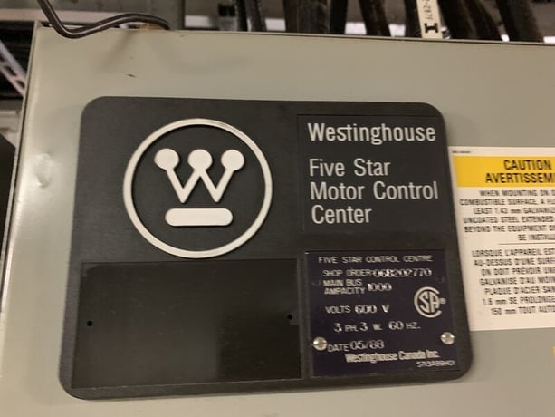 Westinghouse, five star double-sided mo, 23 Buckets, 1000 Amps, 600 V, 3 phase, 3 W., 1988 - Image 3