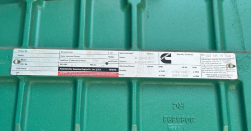 1000 KW Cummins #QST30, diesel generator set, weatherproof enclosure / sound attenuated enclosure, 480 Volts - Image 11